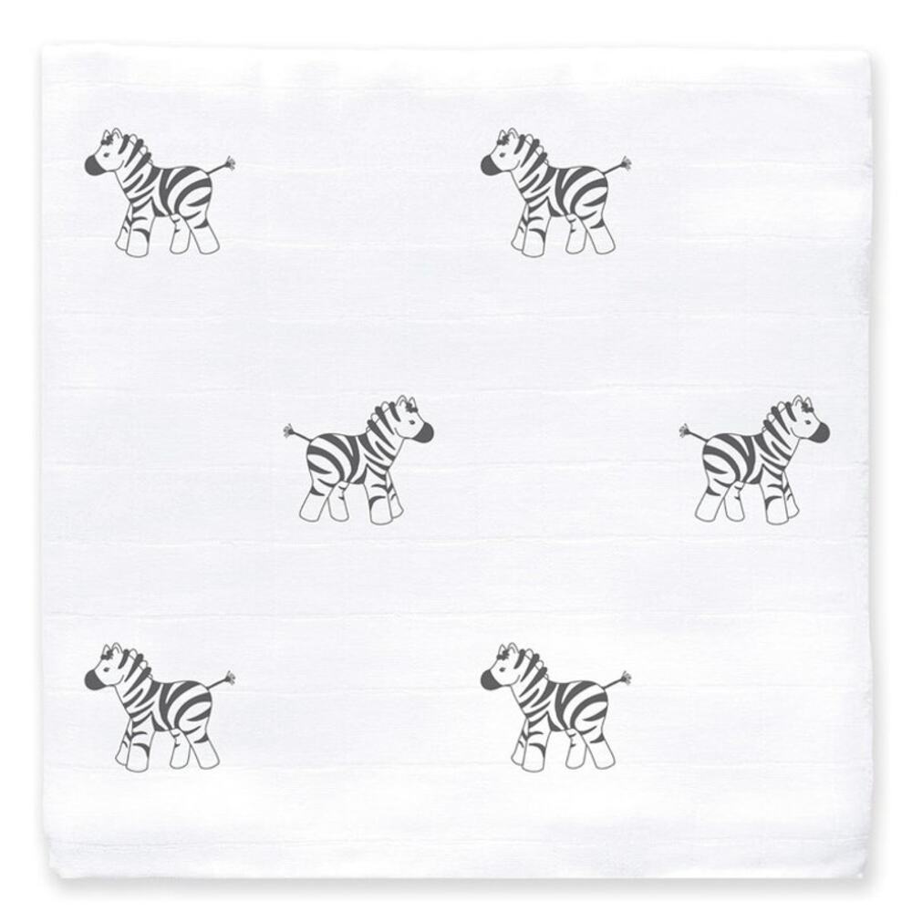 Muslin Newborn Swaddle Blanket Cotton Zebra Visual Sensory Amazing Baby NEW